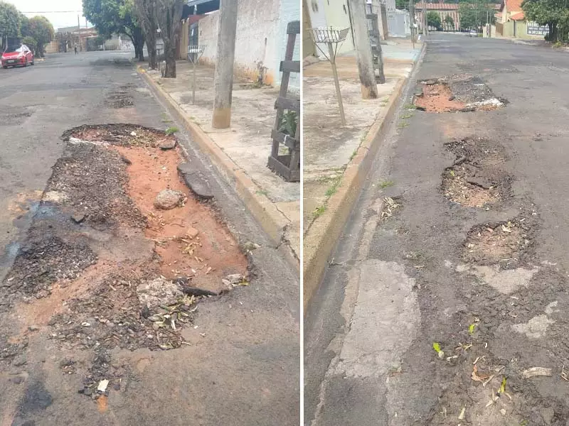 Fala Matao - Moradores pedem solução para buracos na Rua Hamilton Bastia, no bairro Nova Matão