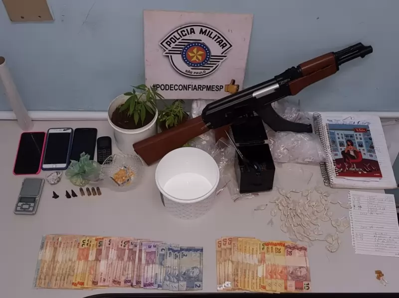 Fala Matao - 190: Tráfico de drogas, réplica de fuzil e prisão de duas pessoas