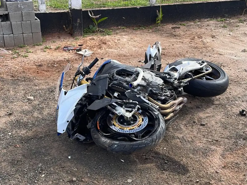 Fala Matao - ATUALIZADO - Acidente na Avenida Baldan deixa motociclista gravemente ferido