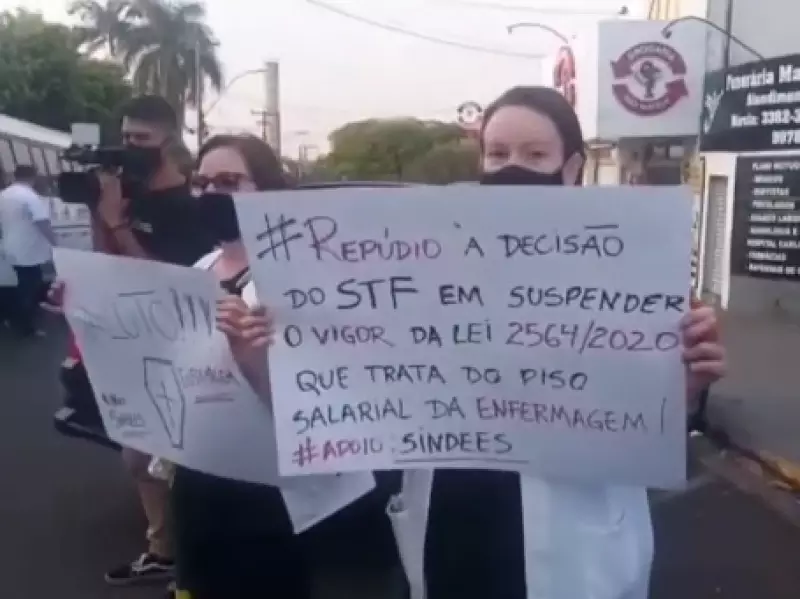 Fala Matão - VÍDEO - Enfermeiros de Matão realizam manifestação em protesto contra decisão do ministro Barroso