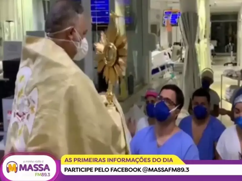 Fala Matão - Momentos de fé e emoção com a passagem do Santíssimo pelo Hospital Carlos Fernando Malzoni