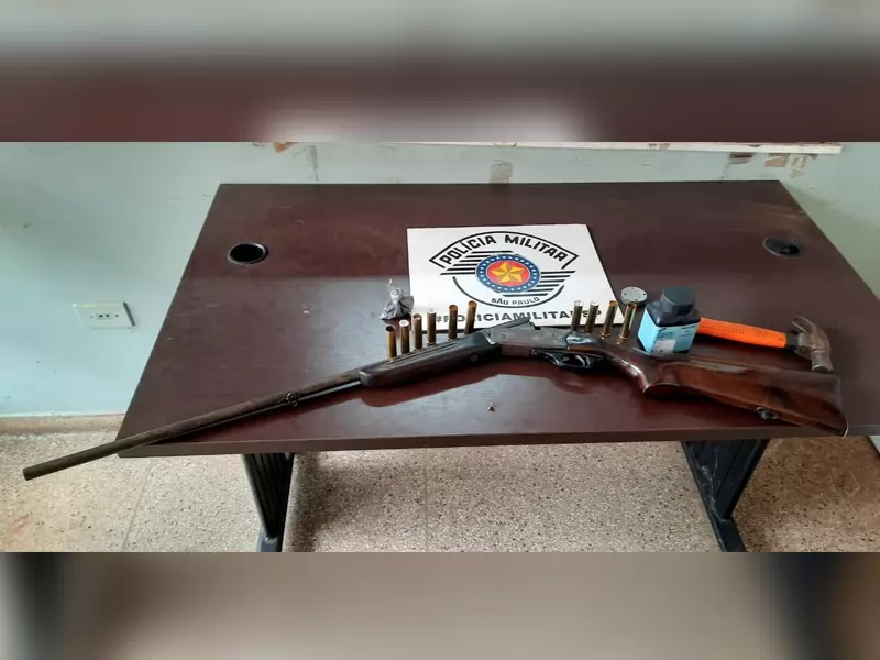 Fala Matao - Homem foi detido por posse ilegal de arma e munições em Santa Ernestina