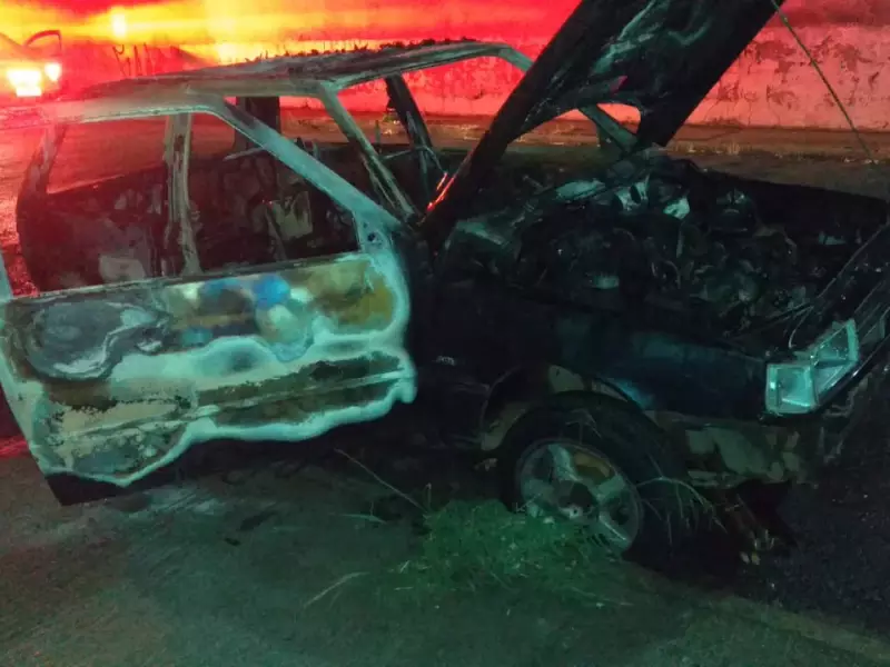 Fala Matao - Polícia - Carro incendiado no Bairro Alto em Matão 